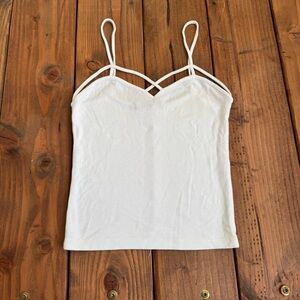 Brandy Melville White Strappy Tank Top Women’s One Size